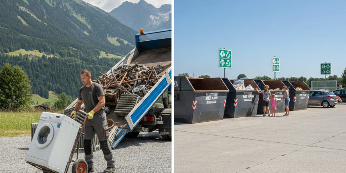 Ferrailleur ou déchetterie : comparaison